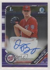 2019 Bowman Chrome Prospects Purple Refractor 204/250 James Bourque Auto gy2