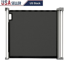 Retractable Baby Pet Safety Gate Tuck Away Mesh Auto Lock Easy Install Plastic