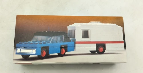 LEGO 656 Car and Caravan Original Packaging Complete Box Legoland Town Vintage 70s