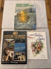 Lot-3 Artist Watercolor Books 40 Watercolorists, Zoltan Szabo, Problem Solver