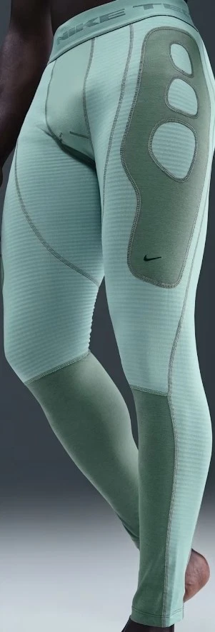 Nike Tech Therma-Fit Base Layer Compression Tights (Green) MEDIUM Men HV1379-017