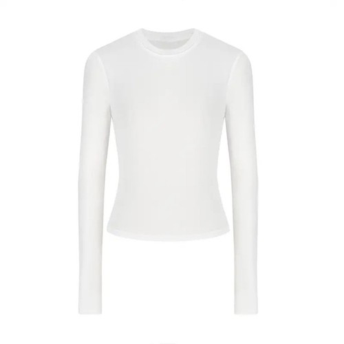 Retro Langarm Damen T-Shirt Slim Fit Freizeit Oberteile für alle Jahreszeiten - Picture 7 of 21