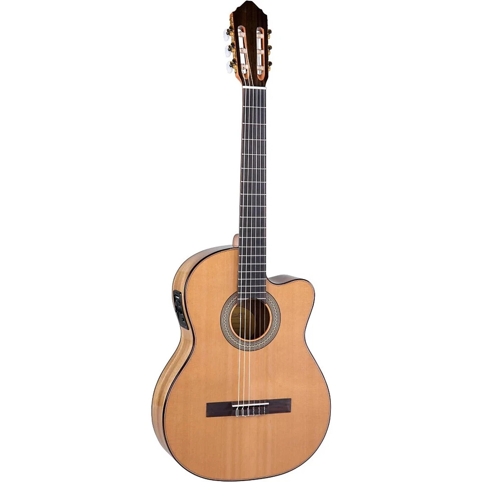 Lucero LC235SCE Acoustic-Electric Exotic Wood Classical Guitar Natural - Image 3 of 4