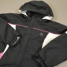 Nike ACG Jacket Kids Small Black Pink Colorblock Hooded 3 Outer Windbreaker Ski