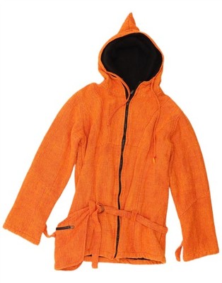 Coline Damen Bomberjacke mit Kapuze UK 12 Medium Orange Baumwolle BQ16