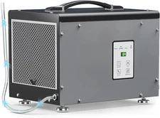 Baseaire Crawlspace Dehumidifier with Pump, Compact Dehumidifiers for Commercial