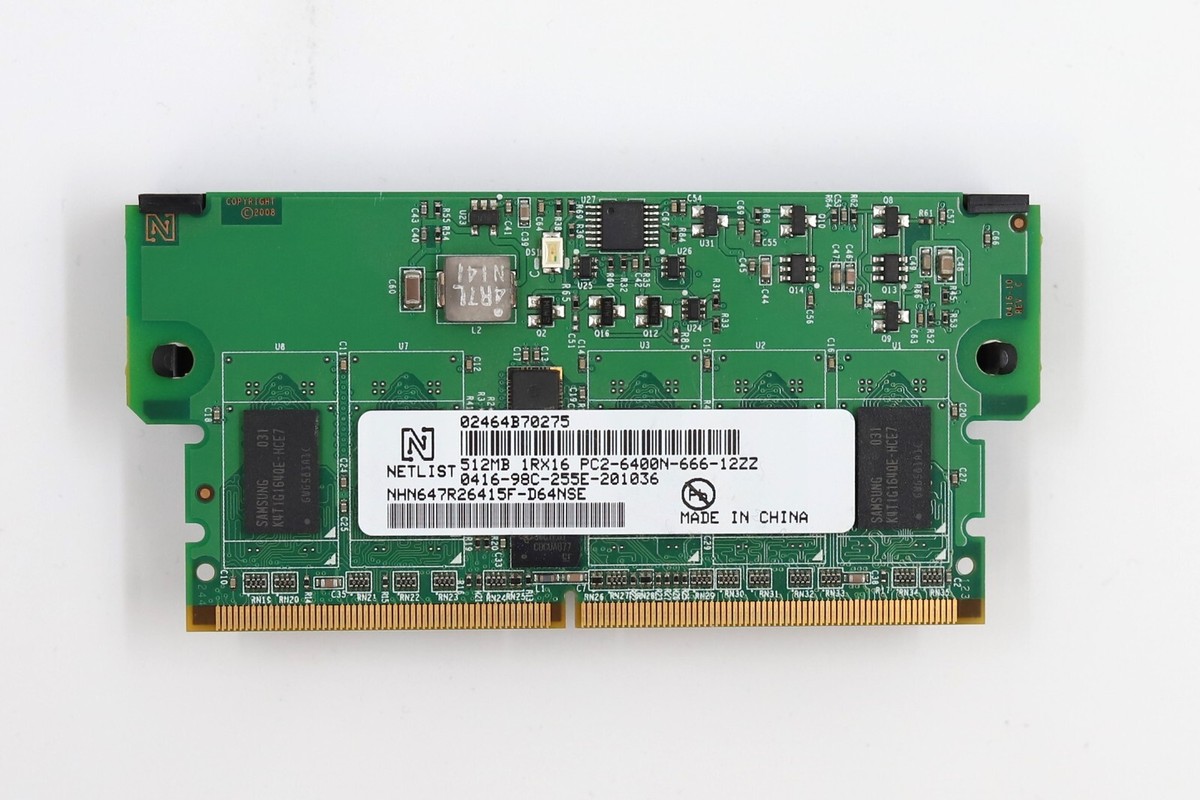 Netlist 512MB 1RX16 PC2-6400N-666-12ZZ Unbuffered ECC RAM