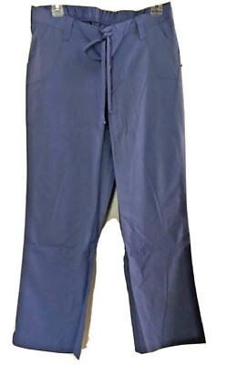 Medical Uniform ICU By Barco Unisex MEDIUM Pants CIEL BLUE 3 PKT TIE FRONT NWT