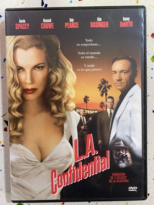 L.A. CONFIDENTIAL DVD KEVIN SPACE RUSSEL CROWE KIM BASSINGER  DANNY DEVITO