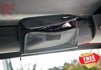 Rugged Ridge 3-inch Black Roll Bar Sunglass Holder Durable Padding Loop Straps Rugged Ridge 3-inch Black Roll Bar Sunglass Holder Durable Padding Loop Straps