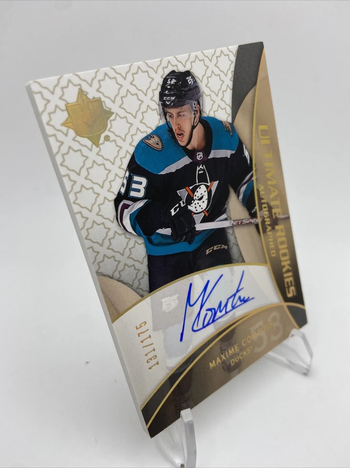 2018-19 UD Ultimate Collection Hockey Urimate rookies Autograped MAXIME COMTOIS - Image 2 of 4