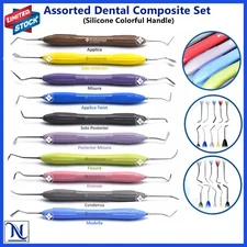 Set of 10 LM Arte Composite Filling & Restorative Instrument Silicone Handle