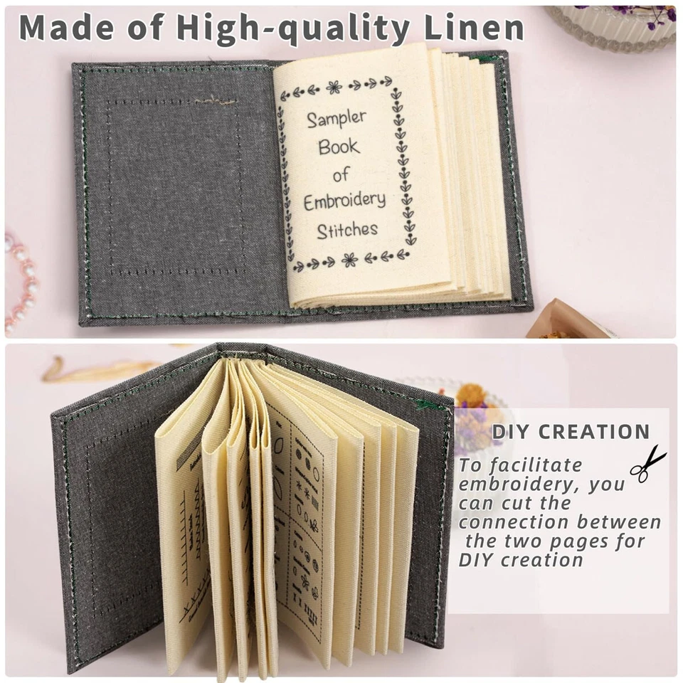 Embroidery Stitches Book Stitch Creative DIY with Embroidery Guide for Beginners - Image 3 of 4