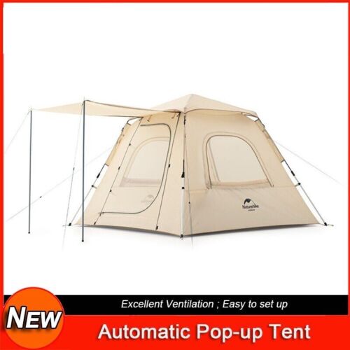 Tente automatique 3 personnes polyester durable ensemble facile imperméable tentes de camp familial - Photo 1/13