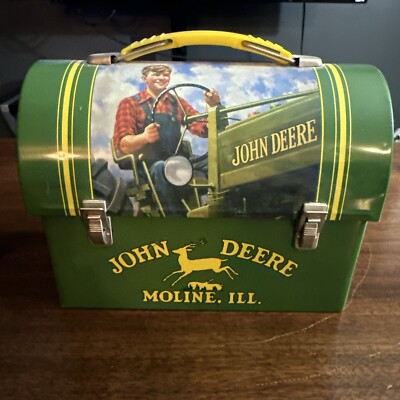 Vintage John Deere Tin Lunch Box 