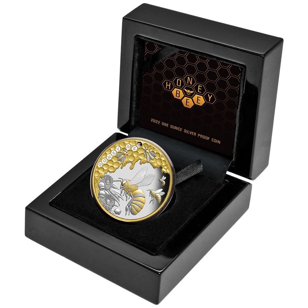 Niue 2022 1$ HONEY BEE 1 oz Silver Proof Coin | eBay