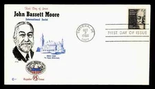 $5.00 HI VAL JOHN BASSETT MOORE INTERNATIONAL LAW 1966 COVERCRAFT CACHET FDC UNA