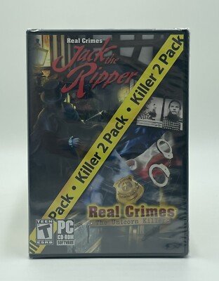 Real Crimes Killer 2 Pack Jack the Ripper & The Unicorn Killer PC CD ROM Windows