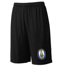 DDG-94 USS Nitze Black Active Shorts