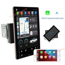 Universal 2 Din Android 12 Rotatable 10.1" Carplay Car Stereo Radio Vertical Gps