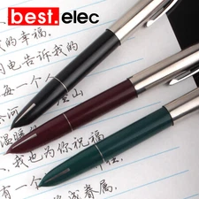 HERO 565 Resin Fountain Pen Stainless Steel Cap Fine Nib Office Writting New