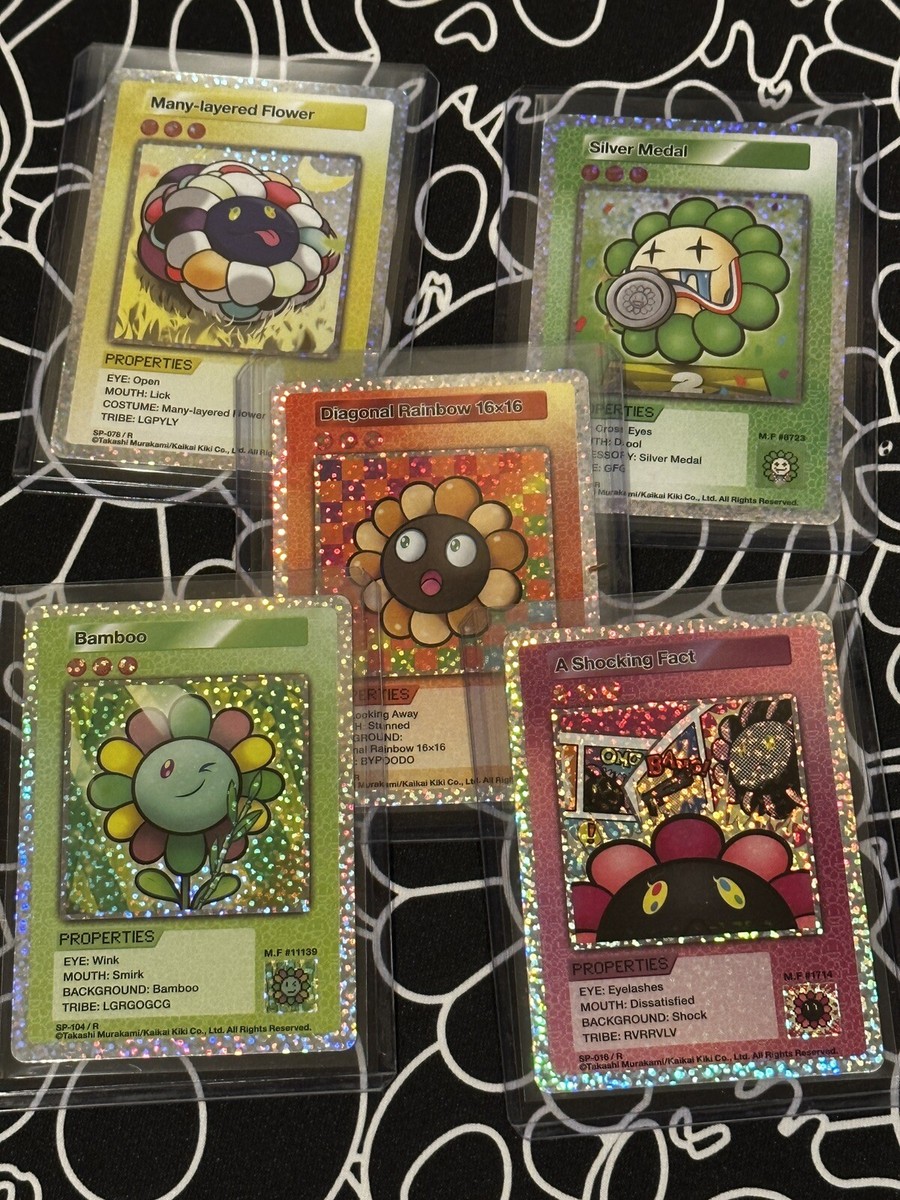 Murakami 108 Flowers Trading cards - Full Rare Set (25 Cards Murakami 108 Flowers Trading cards - Full Rare Set (25 Cards