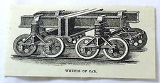 1886 small magazine engraving ~ Wheels Of Car