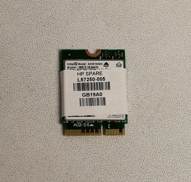 DELL G5 5500 KILLER WIRELESS WIFI CARD 1650I INTEL AX201NGW (M2) for