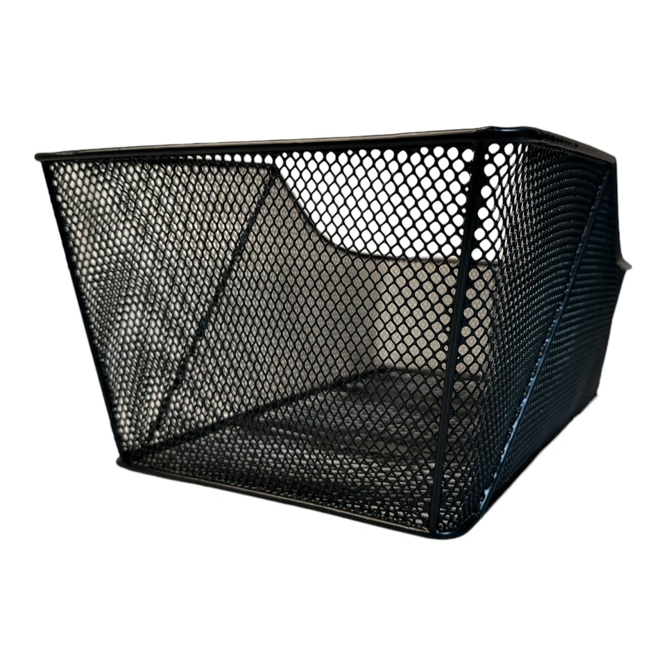 Fahrradkorb Schultaschenkorb Gepäckträgerkorb Drahtkorb  engmaschig Festmontage - Bild 3 von 4