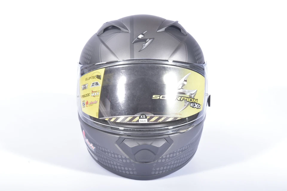 Scorpion Exo-1200 Air Alias Motorradhelm Gr. XS Integralhelm 53-54 Helm Schwarz - Bild 4 von 4