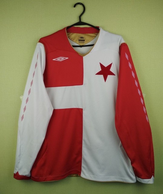 Slavia Praha jersey shirt 2007/2008 Cup umbro soccer football long slevee XL | eBay
