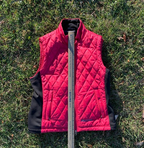 Marmot Outdoor Full Zip Quilted Puffer Vest Women's Large Red with Black - Picture 6 of 10