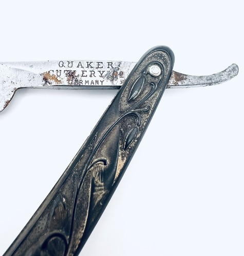 Posate Quaker vintage Made In Germany Rasoio a mano libera - Foto 3 di 11