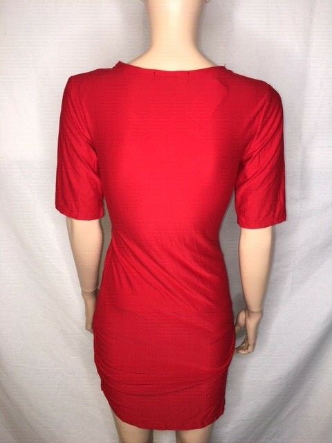 derek heart bodycon dress Juniors NWT Red Size M shimmery Iridescent Beaded Sheath Dress Size:V [n] Constructed with a