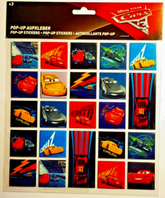 Disney Pixar - Cars 3 - Pop-Up Aufkleber, 23 Stück - 2018 - Aufkleber Set - neu