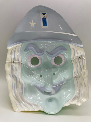 Maschera Halloween Vintage Vacuform Plastica Strega Streghe Spaventosa Spaventosa Horror Giocattolo C - Foto 4 di 4