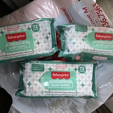 Fisher Price Smart Care Baby Wipes Fragrance Free - 72 count - Lot of 3