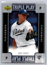 💎2007 Upper Deck Triple Play Performers #TP-JP Jake Peavy - Padres💎