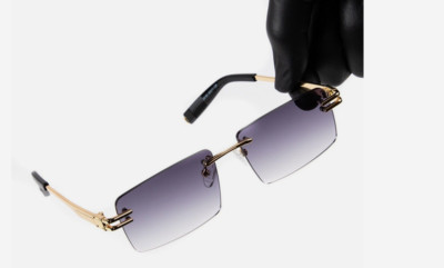 Dark Black Lens UV400 Protection Women Shades Sun Glasses 80's 90's Teacher Wear