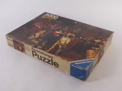 Puzzle 5000 Teile Die Nachtwache Maler Rembrandt Ravensburger Rarität 1977
