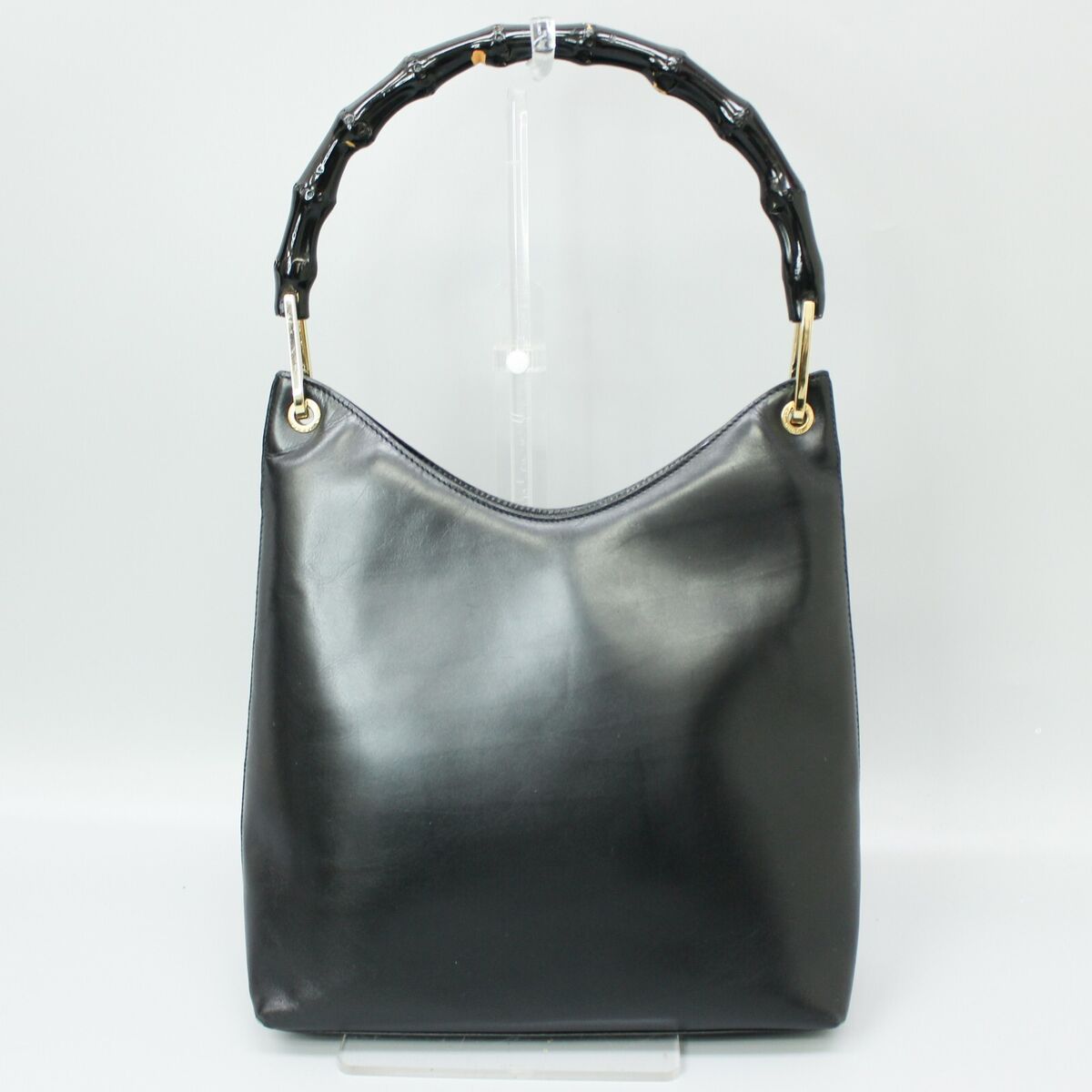 GUCCI Bamboo Leather Hand Bag Black 001 3007 002058 JUNK | eBay GUCCI Bamboo Leather Hand Bag Black 001 3007 002058 JUNK | eBay