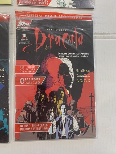 Topps Bram Stoker's Dracula #1 2 3 4! Vlad el Impailer #1 2 3! ¡Completo precintado! - Imagen 2 de 8