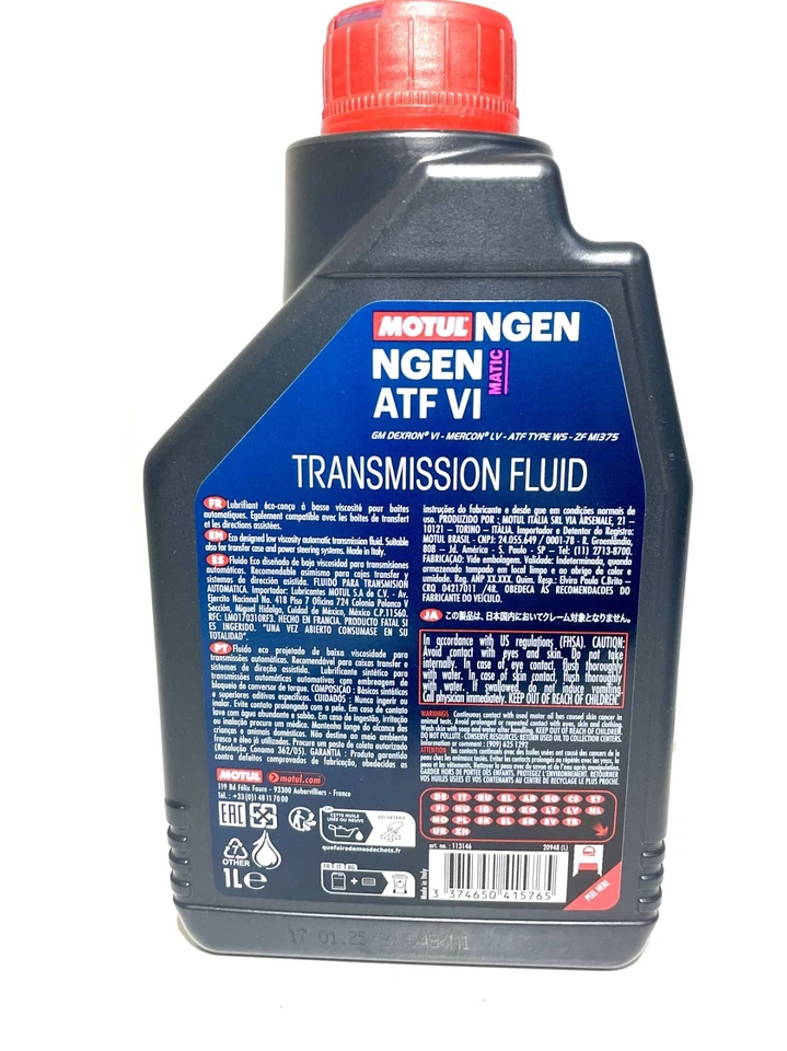 Motul ATF VI NGEN MATIC Olio Trasmissione Cambio Automatico 7 Litri transmission - Immagine 2 di 4