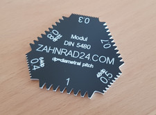Zahnrad-Lehre Modul 0,3-1 Zahnräder, Zahnstangen, Schnecken Modullehre DIN 5480