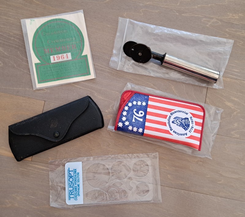 OPTICAL VINTAGE OPHTHALMOSCOPE 1976 GLASSES CASE LOT #7