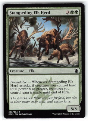 Stampeding Elk Herd *PLAYSET* Magic MtG x4 Dragons of Tarkir SP