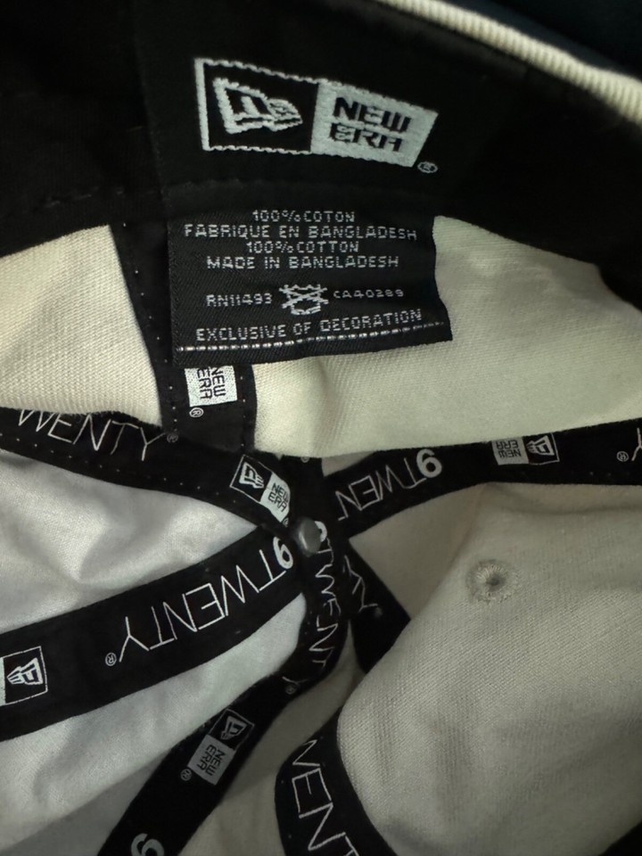 New York Yankees Mens Cap Hat Adjustable Baseball New Era Cream eBay