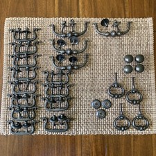 CB-1844 Canada Drop Pull Drawer Handles Hardware Vintage Set Of 12 And Extras