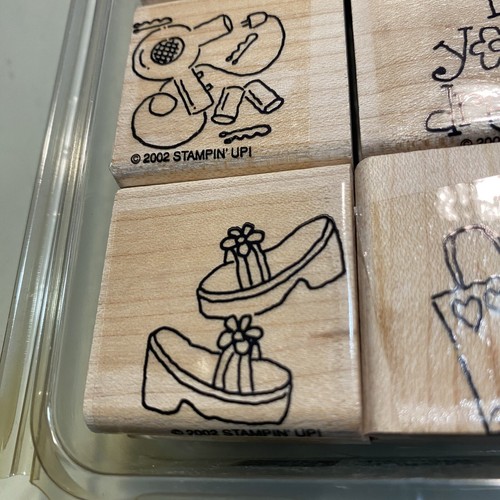 Stampin’ Up! 2002 Freundin Zubehör Teens Pizza Telefon Set mit 8 Briefmarken - Bild 8 von 22