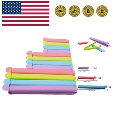 Tmflove 12 PCS Sealing Clips for Food and Snack Bag2.75 in, 4.33 in, 6.29 in ...